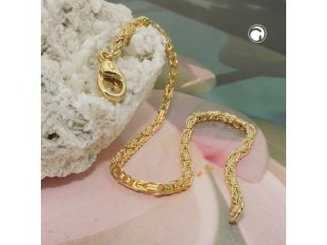 585 Gold Armband prachtvolle Königskette 14 Karat 18,5 cm