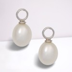 925 Silber Ohrringe/Einhänger mit Süsswasser Perlen