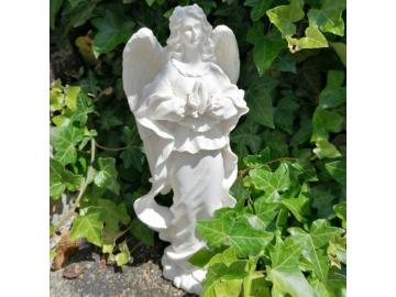 Wunderschöne betende Engelsfigur aus Alabaster 25 cm