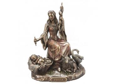 Frigga - Göttermutter, Figur bronziert