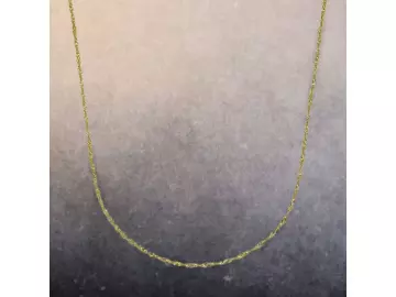 Schönes 585 Gold Collier Singapurkette 42 cm länge
