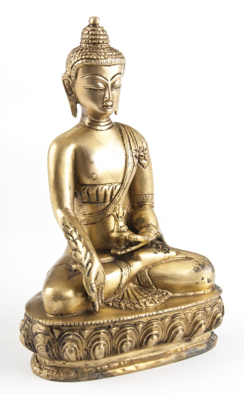 Medizin Buddha aus Messing 20 cm höhe