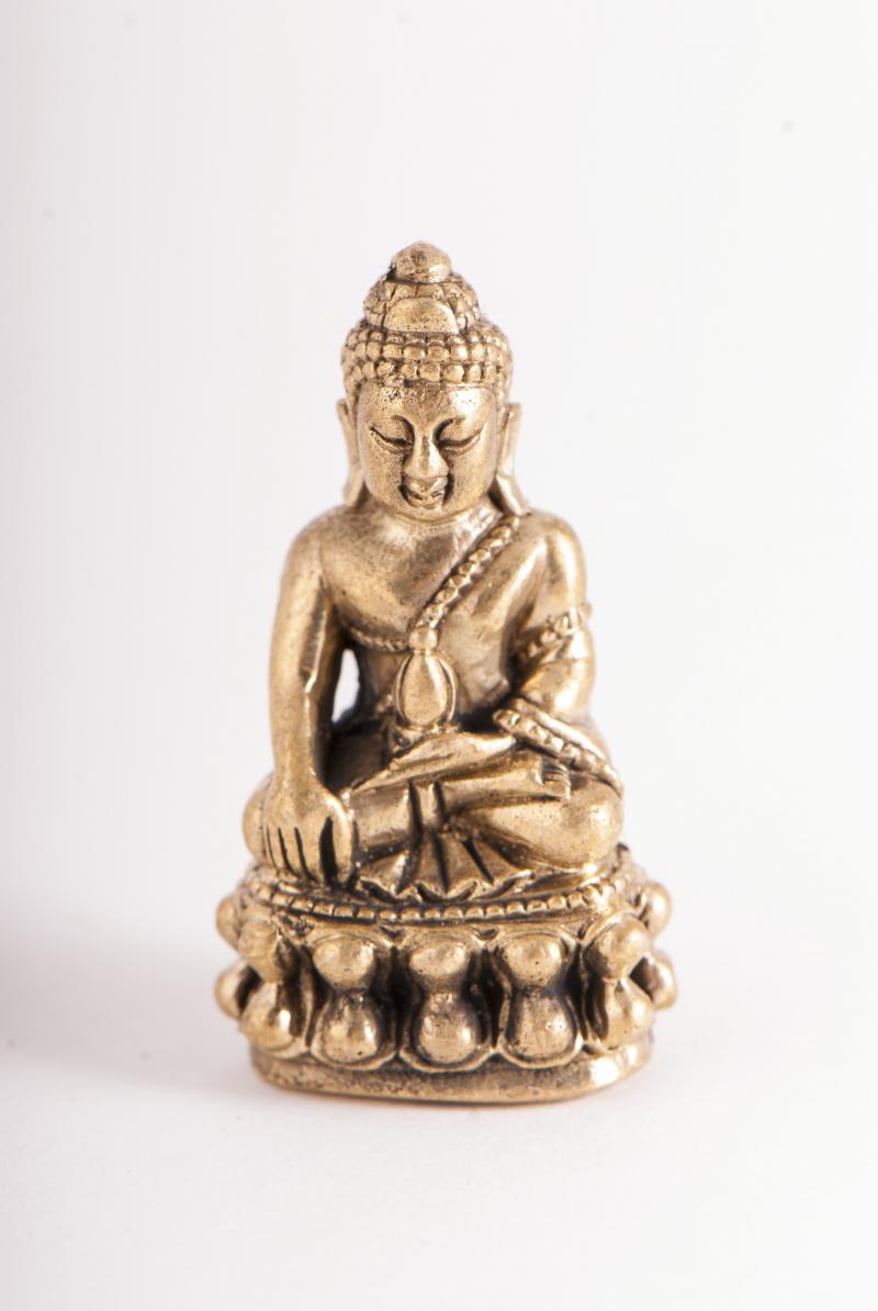 Shakyamuni Budda Statue aus Messing 27 cm