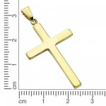 Schönes 333 Goldkreuz 4,1 cm Geschenk