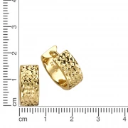 Sehr exklusive breite Creolen aus 333 Gelbgold 1,5 cm