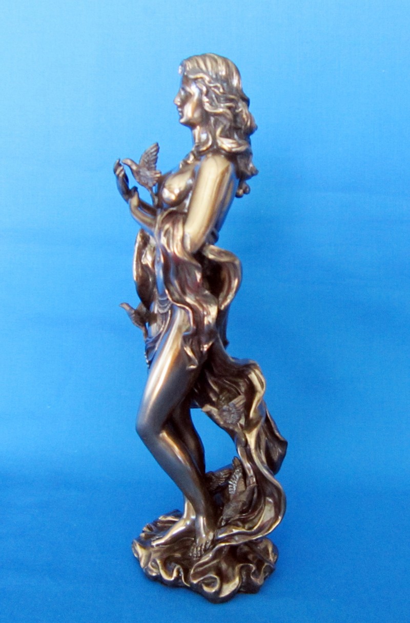 Polyresin Figur Aphrodite bronziert 30 cm höhe