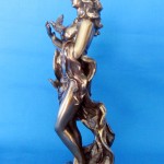 Polyresin Figur Aphrodite bronziert 30 cm höhe